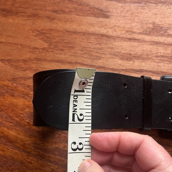 Banana Republic Wide Genuine Leather Belt. Size M. Made in Italy - Picture 3 of 6